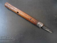 Old carpentry tool, chisel, marking