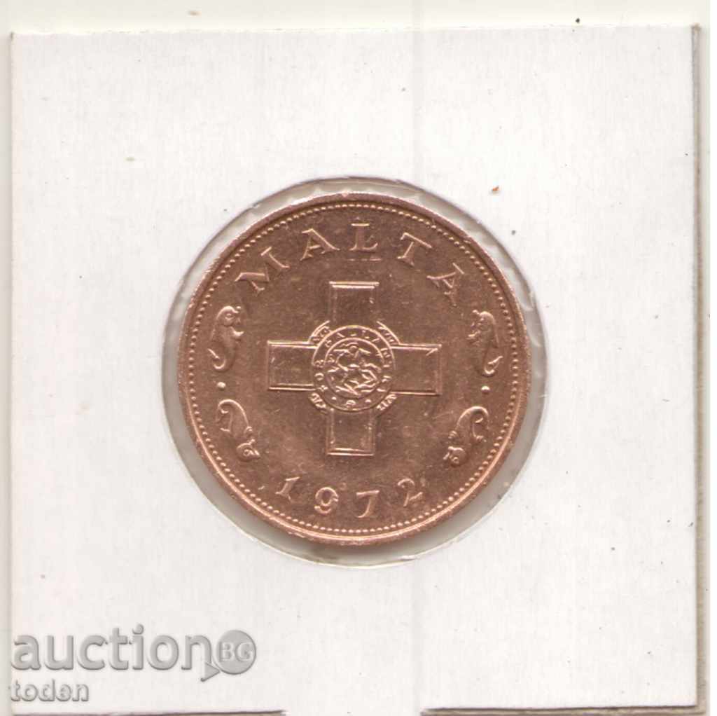 +Malta-1 Cent-1972-KM# 8+ +Malta-1 Cent-1972-KM# 8+