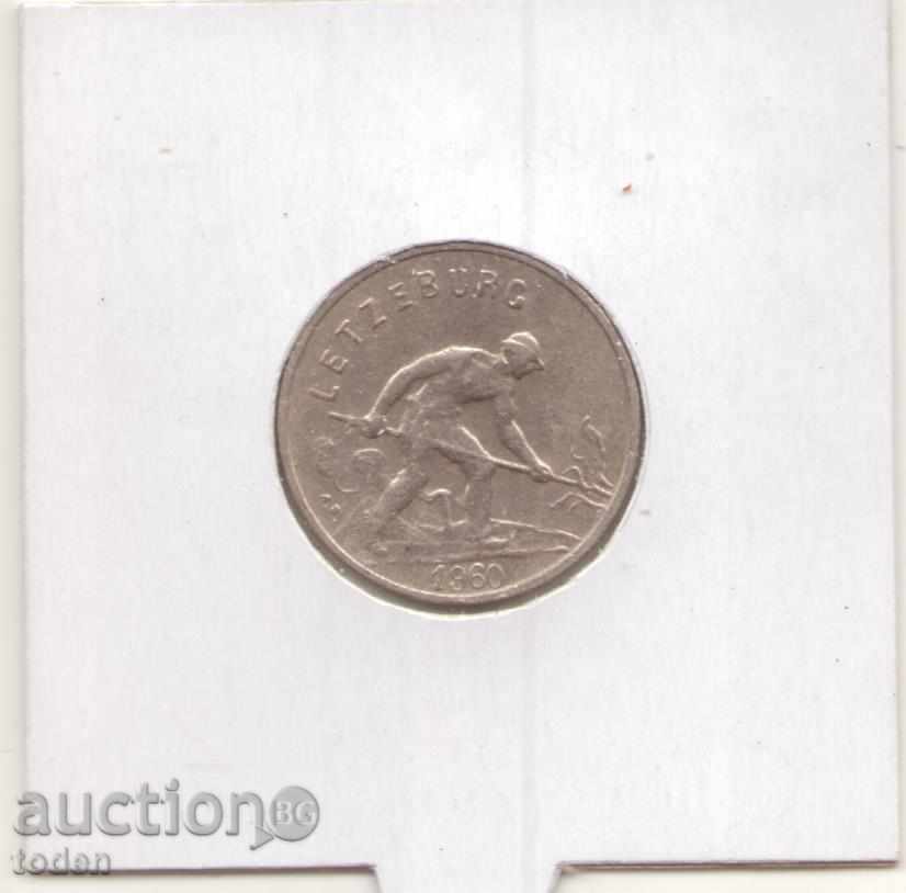 +Λουξεμβούργο-1 Φράγκο-1960-KM# 46,2-Charlotte small Type+