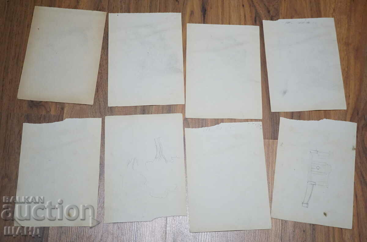 1947-1948 Παρτίδα 8 Master Ρωσίδες με μολύβι όψεις πορτρέτα - 6