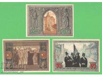 (¯`'•.¸NOTGELD (city of Finsterwalde) 1921 UNC -3 pcs. banknotes ¯)