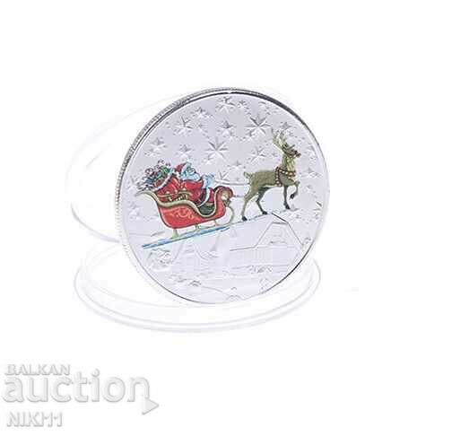 Auction Christmas coin, Santa Claus, new year Auction Christmas coin, Santa Claus, new year