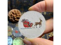 Christmas coin, Santa Claus, new year