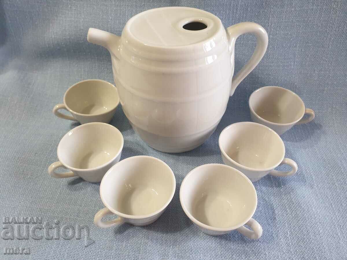 Delivery of Porcelain service for heated brandy Delivery of Porcelain service for heated brandy