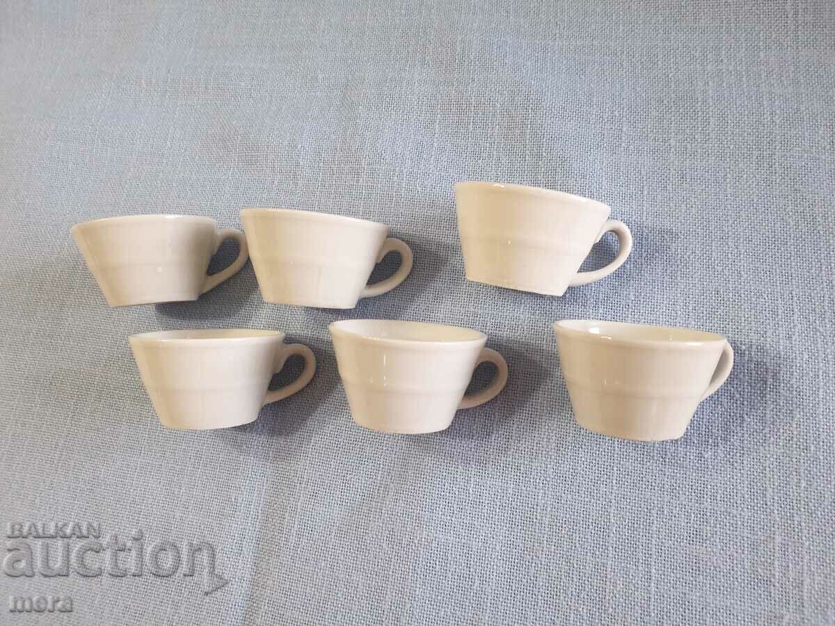 Porcelain service for heated brandy - 6 Porcelain service for heated brandy - 6