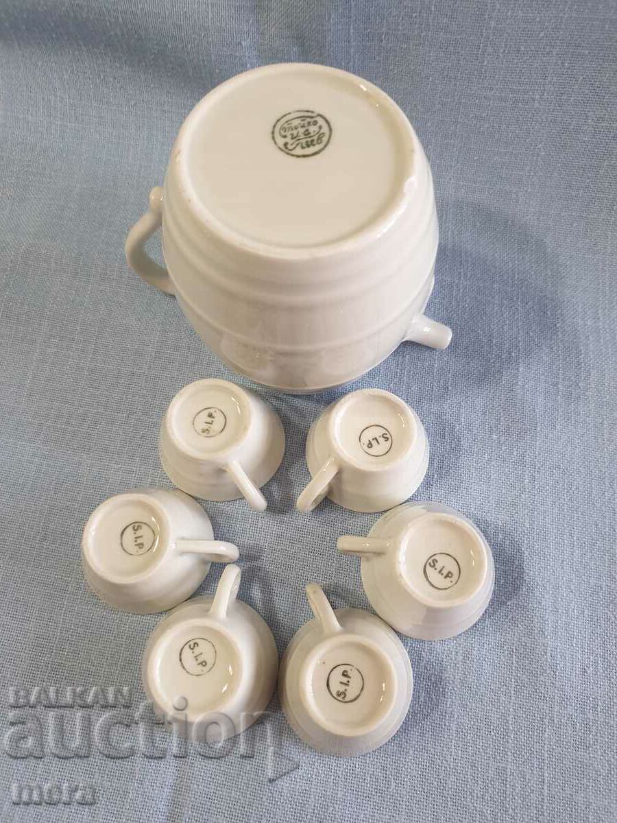 Porcelain service for heated brandy - 7 Porcelain service for heated brandy - 7