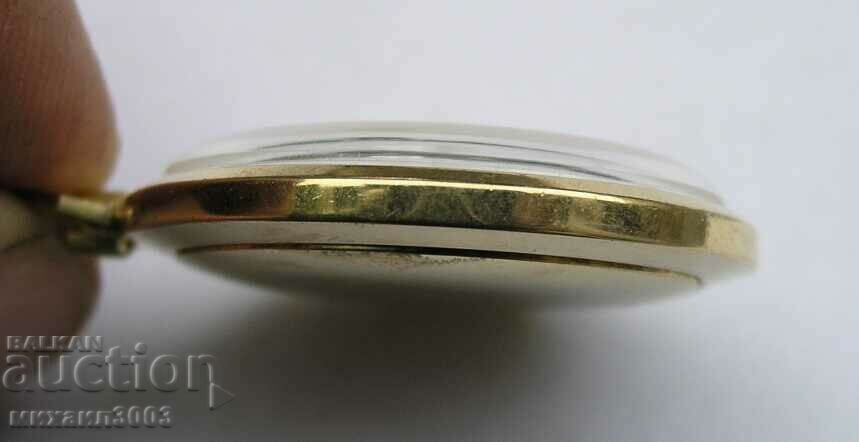 Auction  GOLD PLATED SWISS POCKET WATCH FAVOR