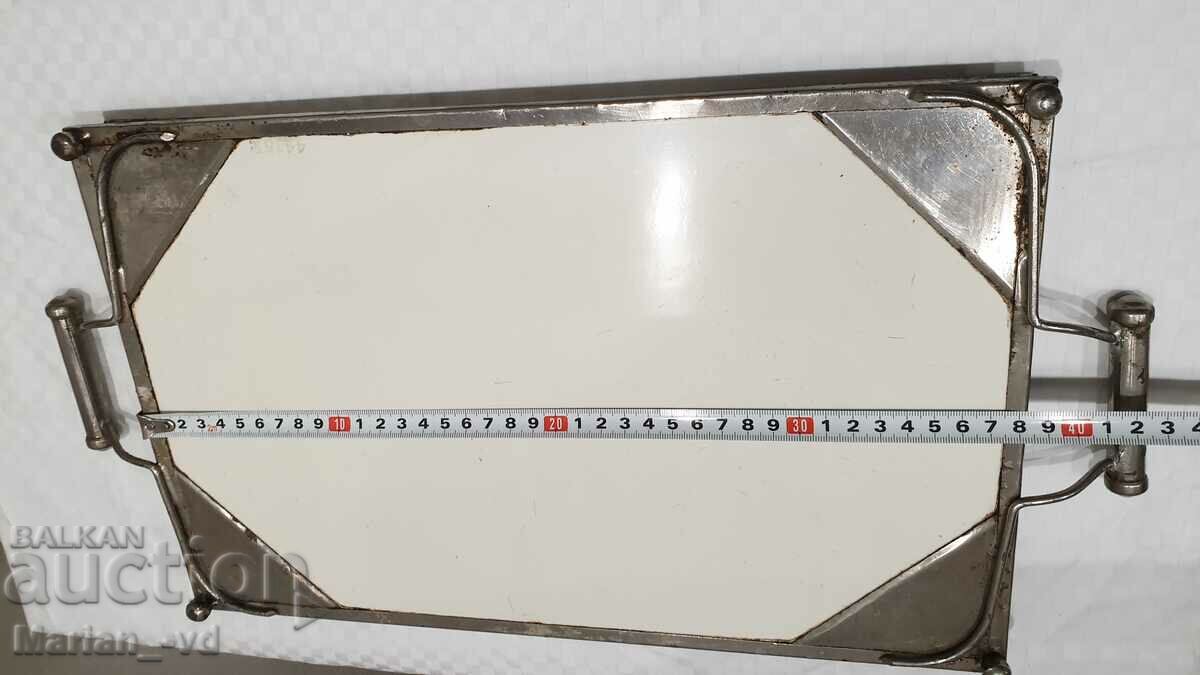 Antique porcelain tray porcelain sideboard with metal fittings - 7 Antique porcelain tray porcelain sideboard with metal fittings - 7