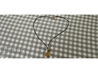 GANEZZI NECKLACE WITH GOLD-PLATED SILVER HEART PENDANT 925