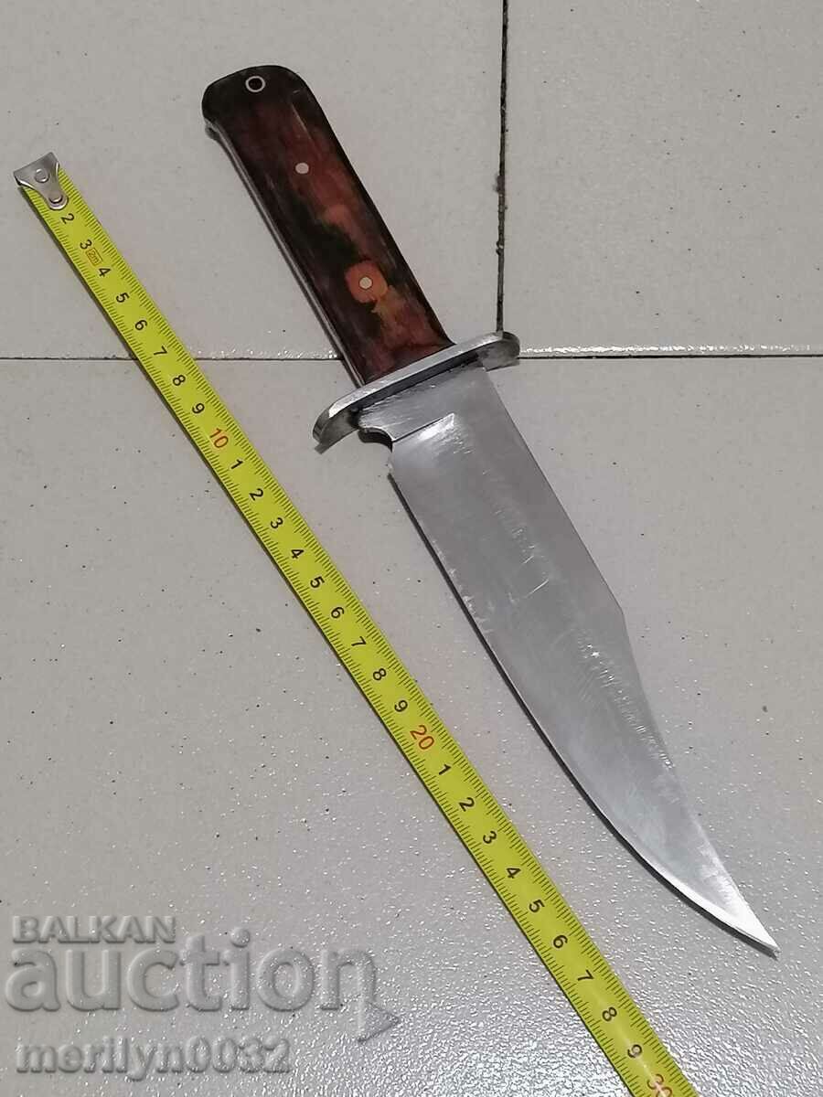 Old hunting knife with kaniya, dagger blade - 5