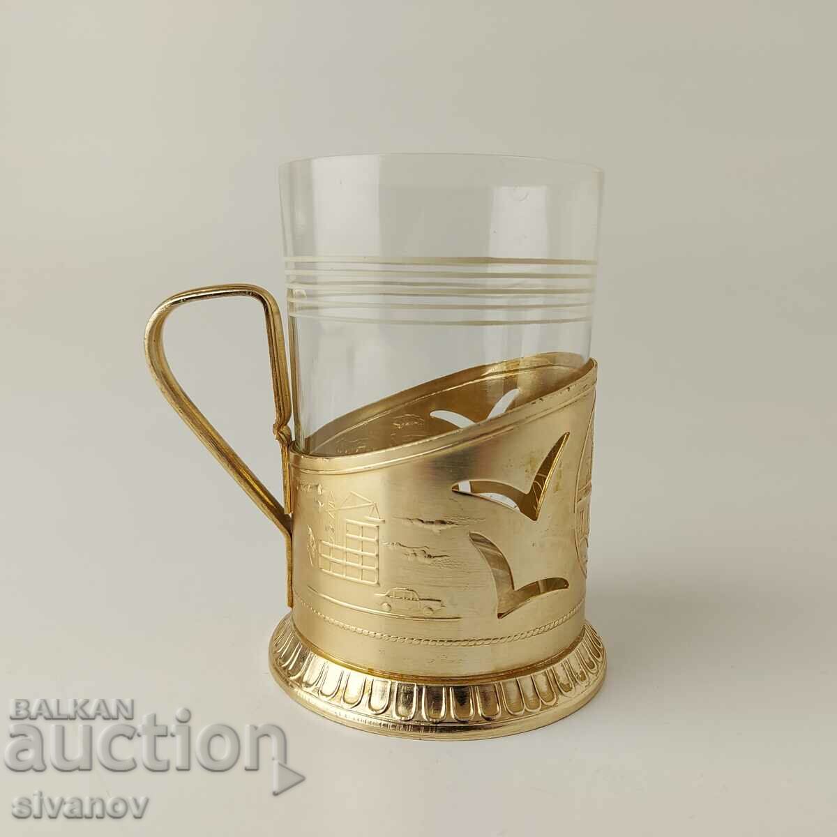 Delivery of Old USSR Gorky Tea Cup Coaster #5421 Delivery of Old USSR Gorky Tea Cup Coaster #5421