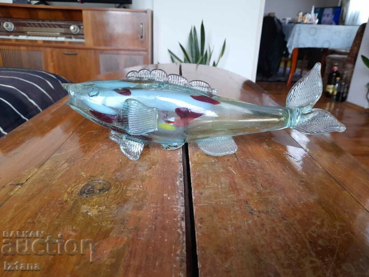 Glass figure, figurine, fish Glass figure, figurine, fish