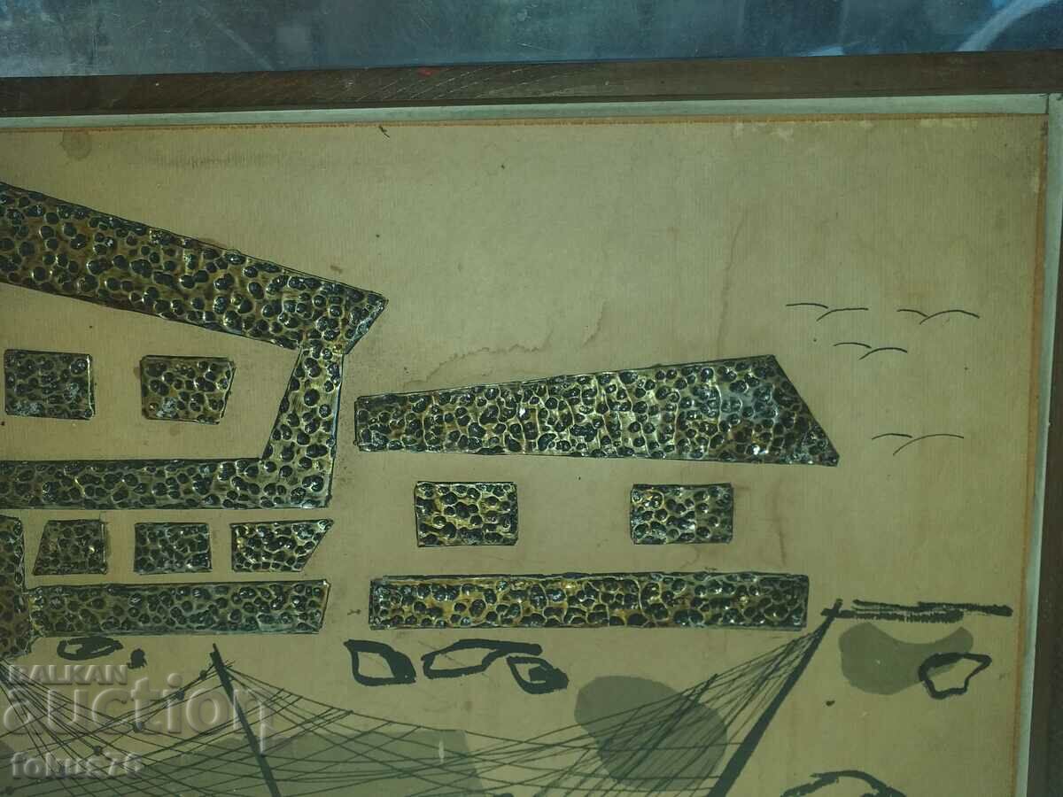 Delivery of Old interesting painting Nessebar signed and dated Delivery of Old interesting painting Nessebar signed and dated