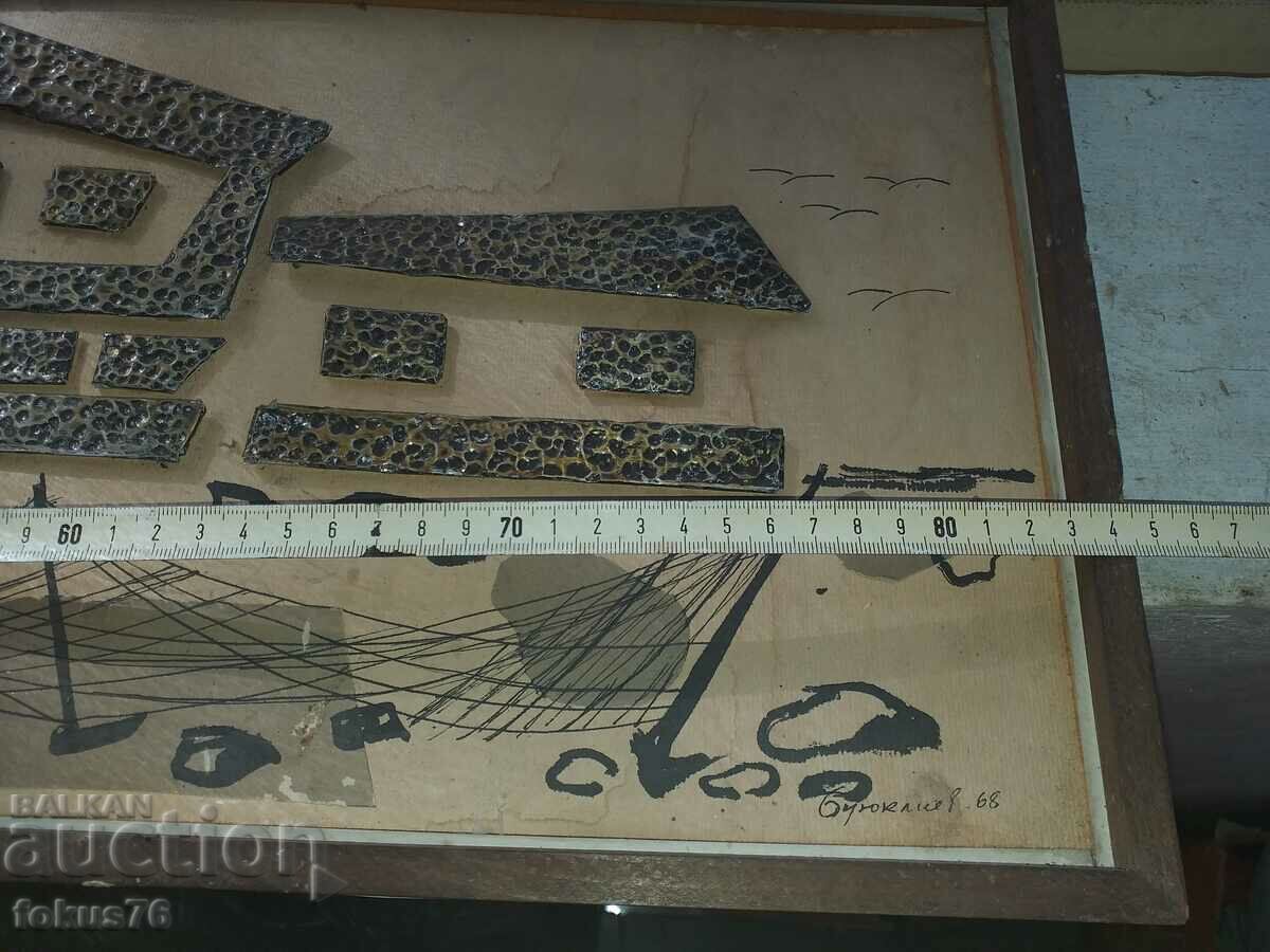 Old interesting painting Nessebar signed and dated - 6 Old interesting painting Nessebar signed and dated - 6