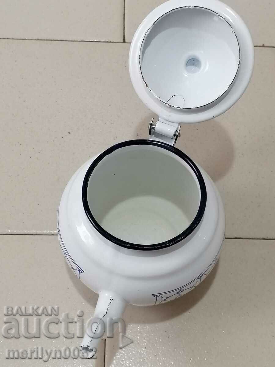 Delivery of Enameled teapot from soca, 0.7 liter enamel pot Delivery of Enameled teapot from soca, 0.7 liter enamel pot