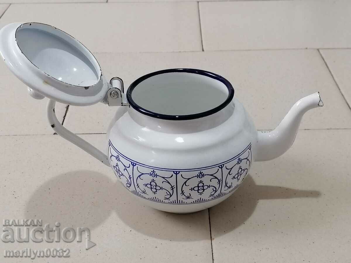 Enameled teapot from soca, 0.7 liter enamel pot - 5 Enameled teapot from soca, 0.7 liter enamel pot - 5