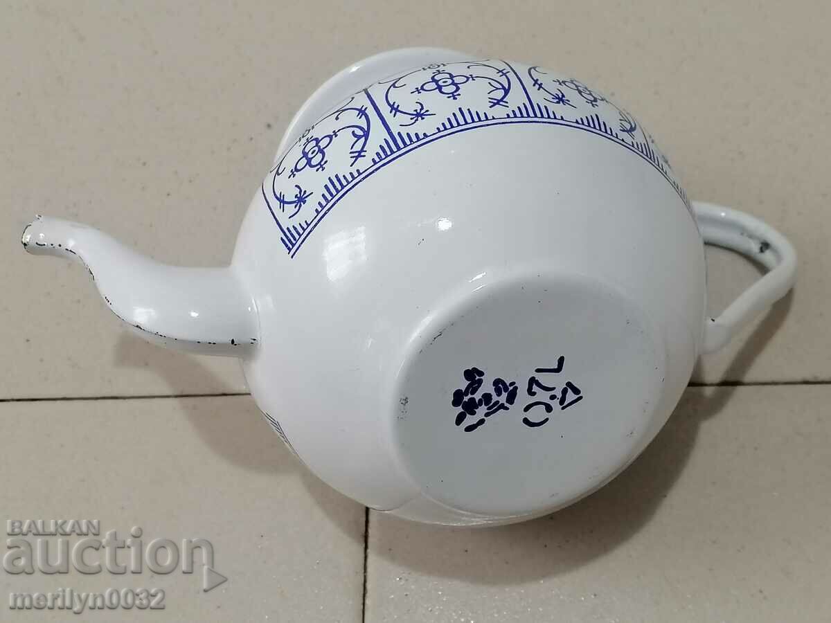 Enameled teapot from soca, 0.7 liter enamel pot - 7 Enameled teapot from soca, 0.7 liter enamel pot - 7