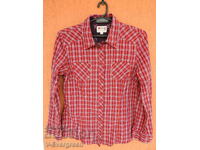 MUSTANG Women's Long Sleeve Plaid Shirt (L)