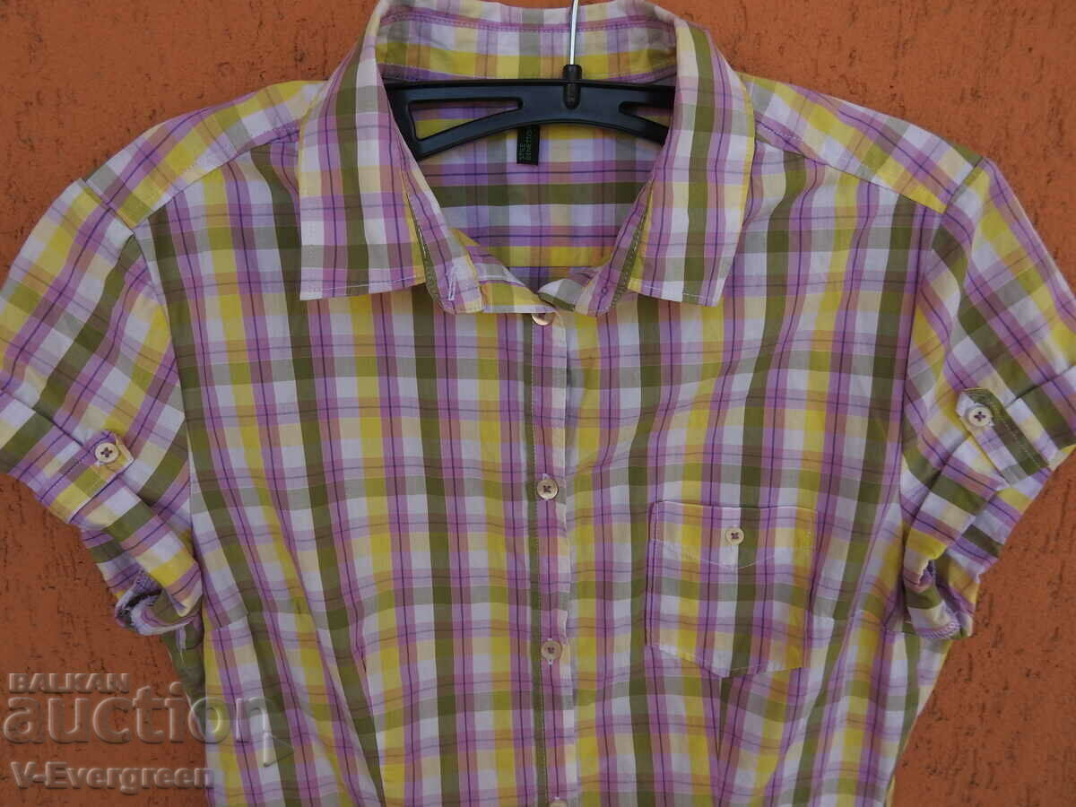 Women's Benetton Check Shirt (S) with price 3.00 BGN | € 1.53 Women's Benetton Check Shirt (S) with price 3.00 BGN | € 1.53