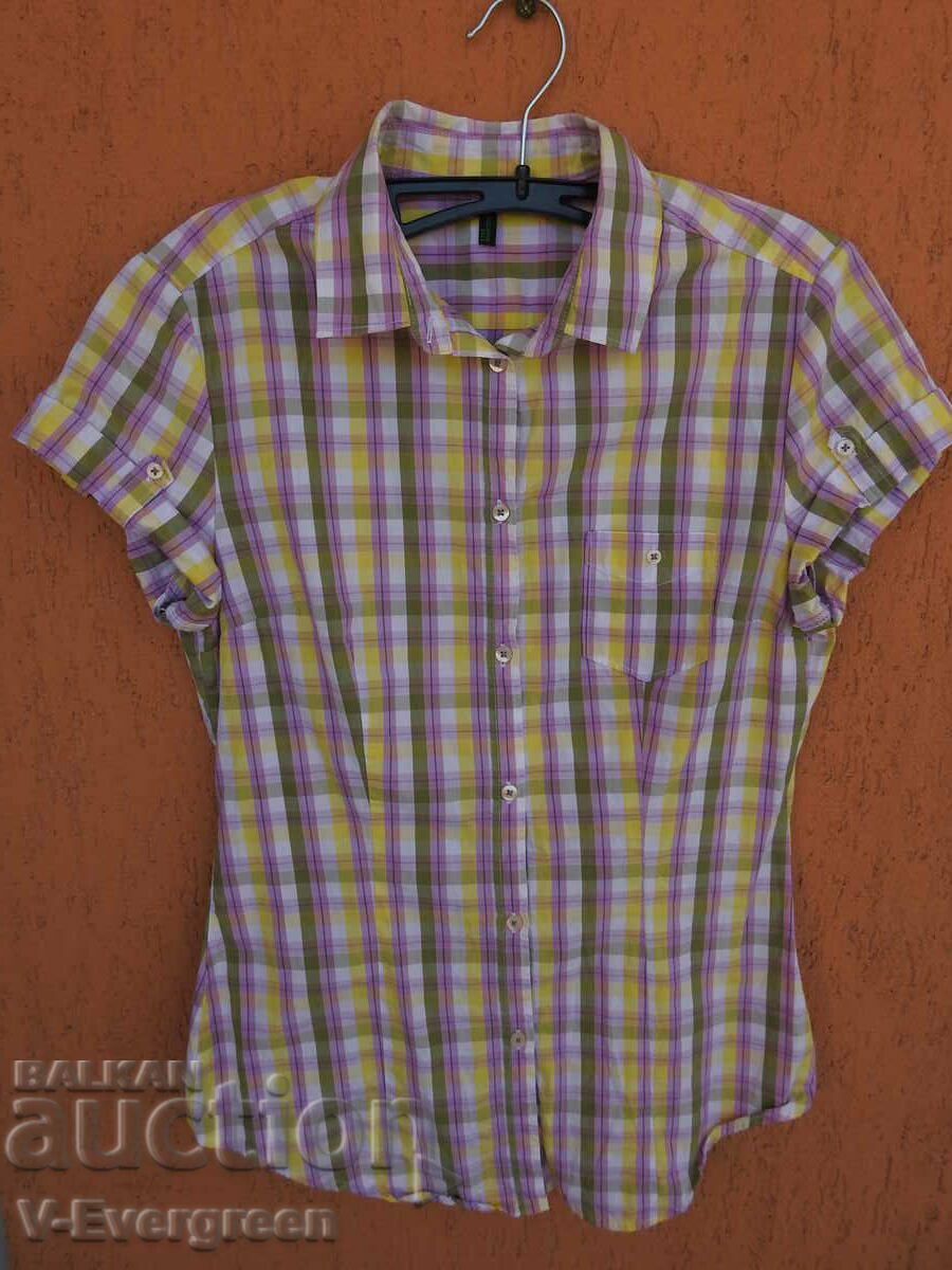 Women's Benetton Check Shirt (S) Women's Benetton Check Shirt (S)