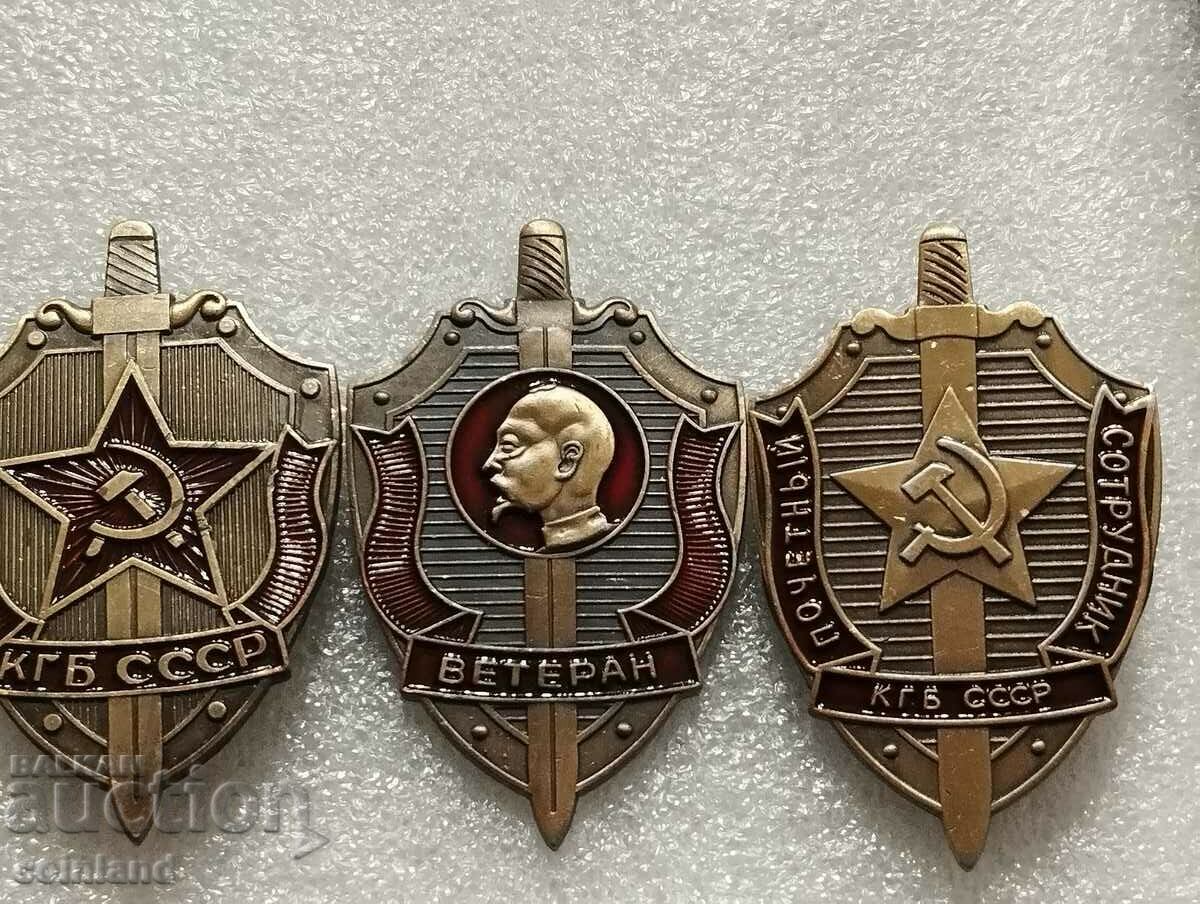 3 pieces Medal Order Badge Badge USSR-REPLICA REPRODUCTION