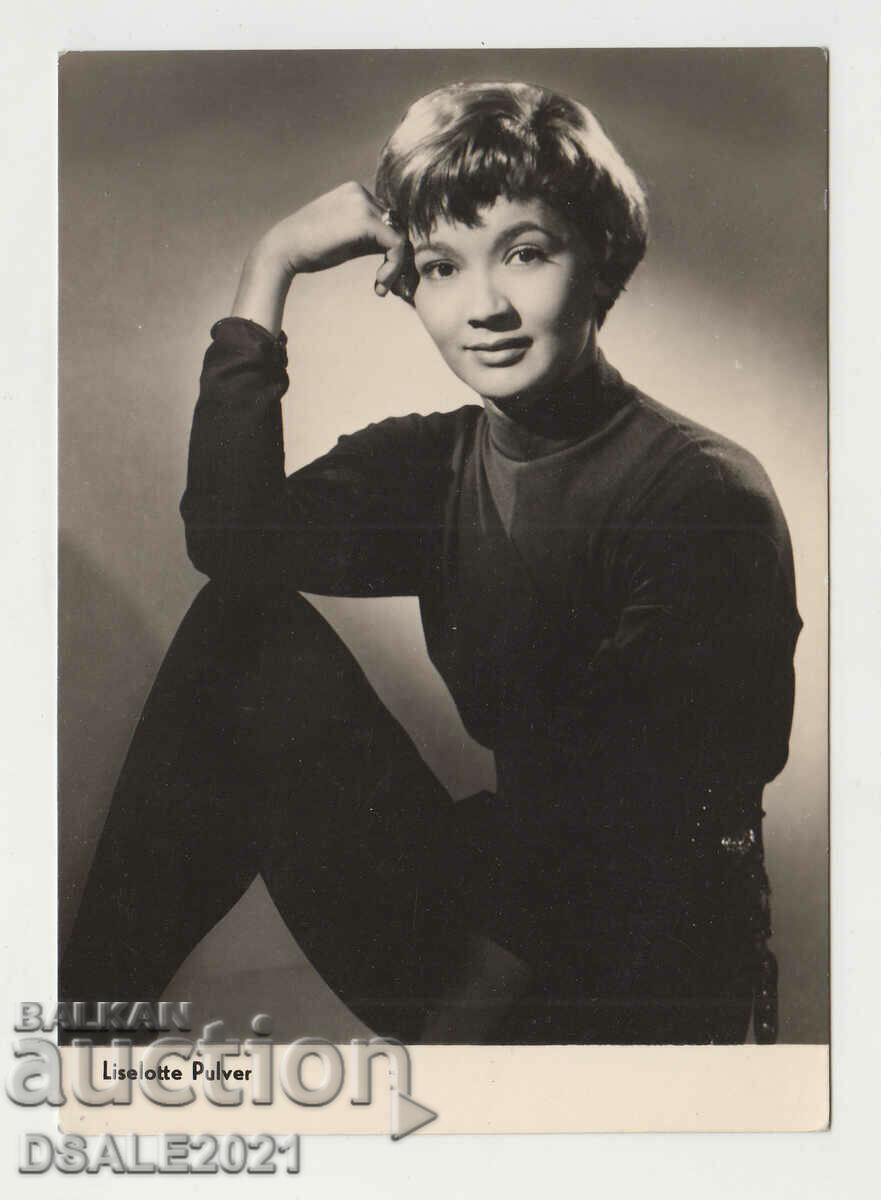old Postcard actress Liselotte Pulver /23624