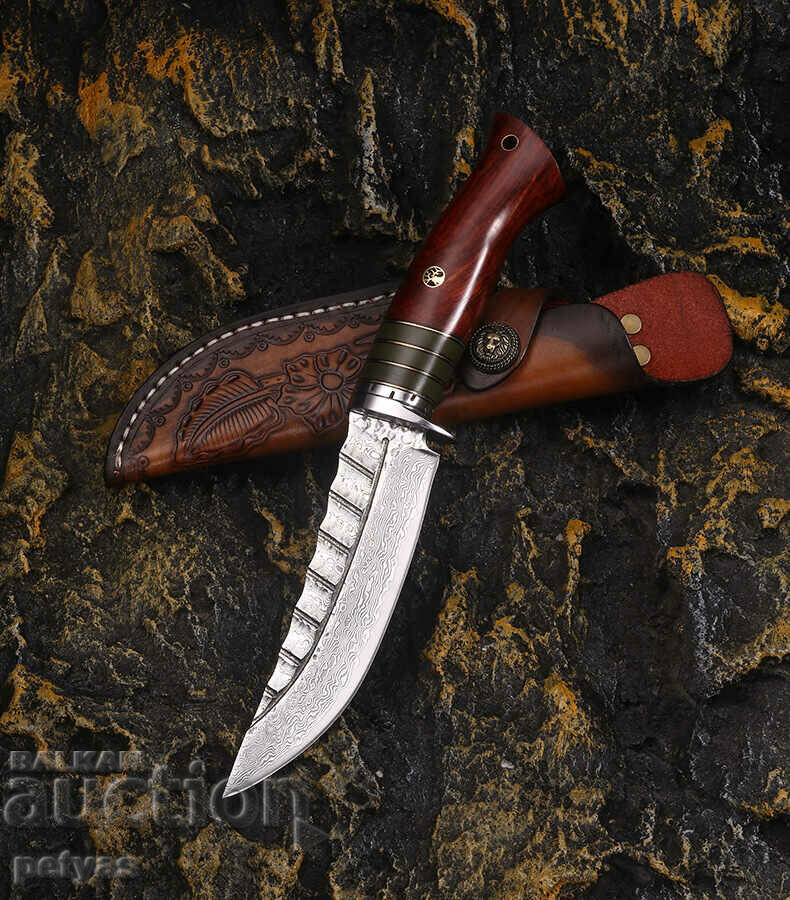 Unique hunting knife DRAGON JAP DAMASK - 98x219 with price 104.50 BGN | € 53.43 Unique hunting knife DRAGON JAP DAMASK - 98x219 with price 104.50 BGN | € 53.43