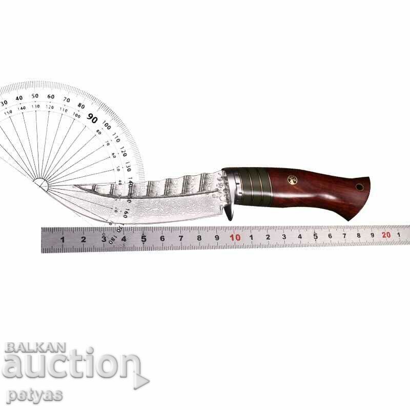 Unique hunting knife DRAGON JAP DAMASK - 98x219 - 5 Unique hunting knife DRAGON JAP DAMASK - 98x219 - 5