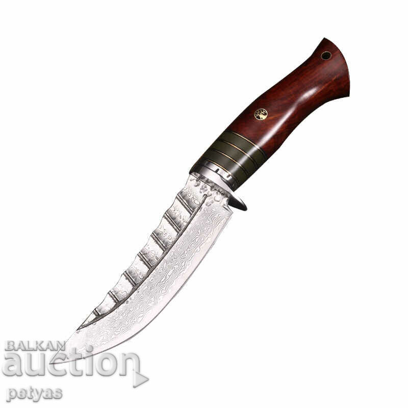 Unique hunting knife DRAGON JAP DAMASK - 98x219 - 6 Unique hunting knife DRAGON JAP DAMASK - 98x219 - 6