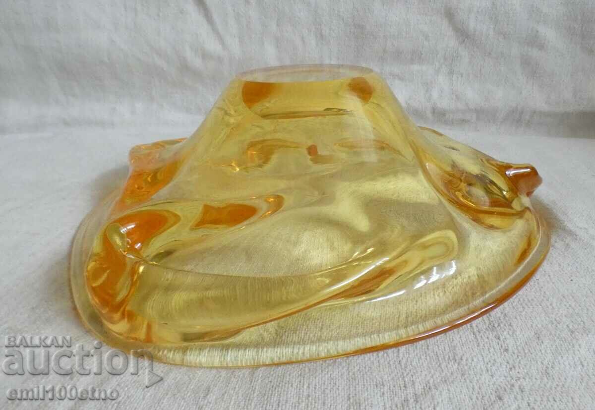 Fruitiera made of solid polished glass, handmade - 6 Fruitiera made of solid polished glass, handmade - 6