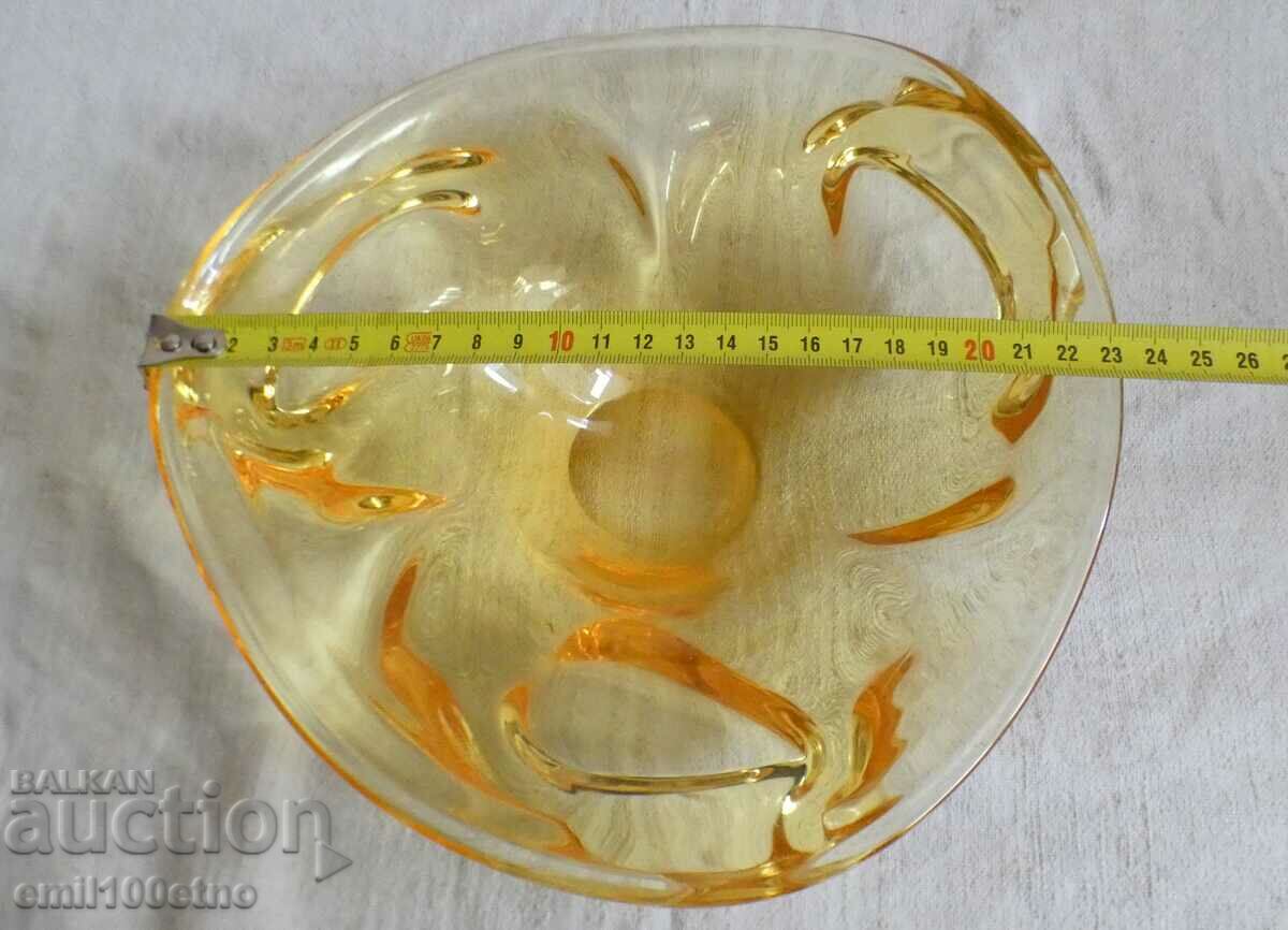 Fruitiera made of solid polished glass, handmade - 7 Fruitiera made of solid polished glass, handmade - 7