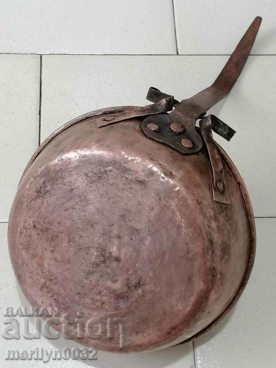 Παλιό χάλκινο ταψί, χαλκός, δίσκος, χάλκινο δοχείο - 7 Παλιό χάλκινο ταψί, χαλκός, δίσκος, χάλκινο δοχείο - 7