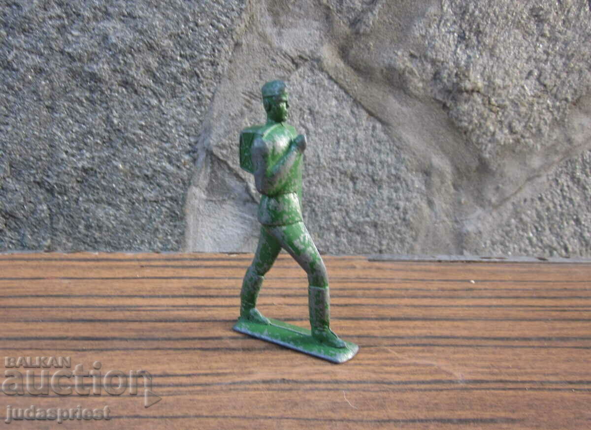 old Russian Soviet heavy metal soldier military toy