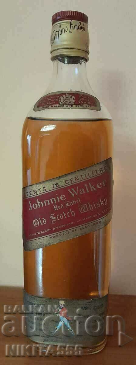 Old Scotch whiskey JOHNNIE WALKER RED LABEL