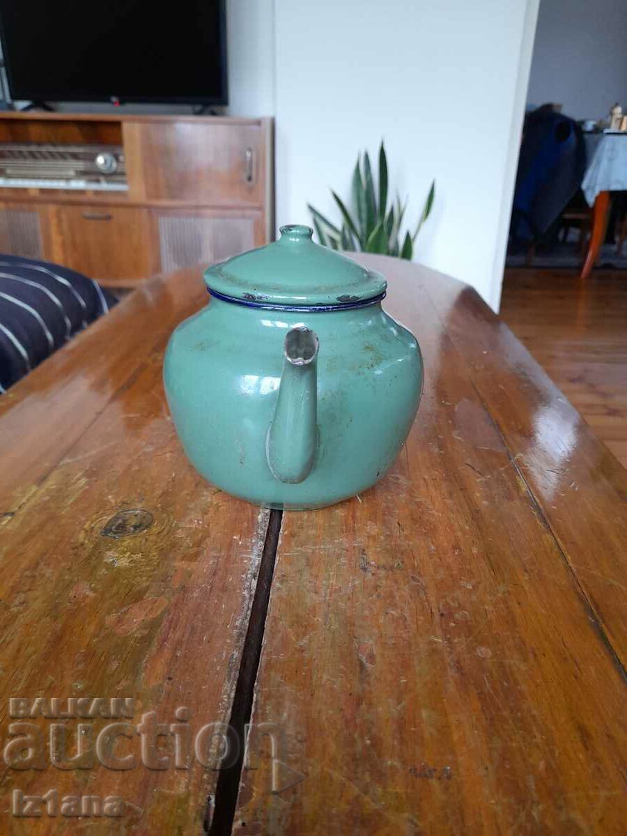 Old enamel teapot with price 33.00 BGN | € 16.87
