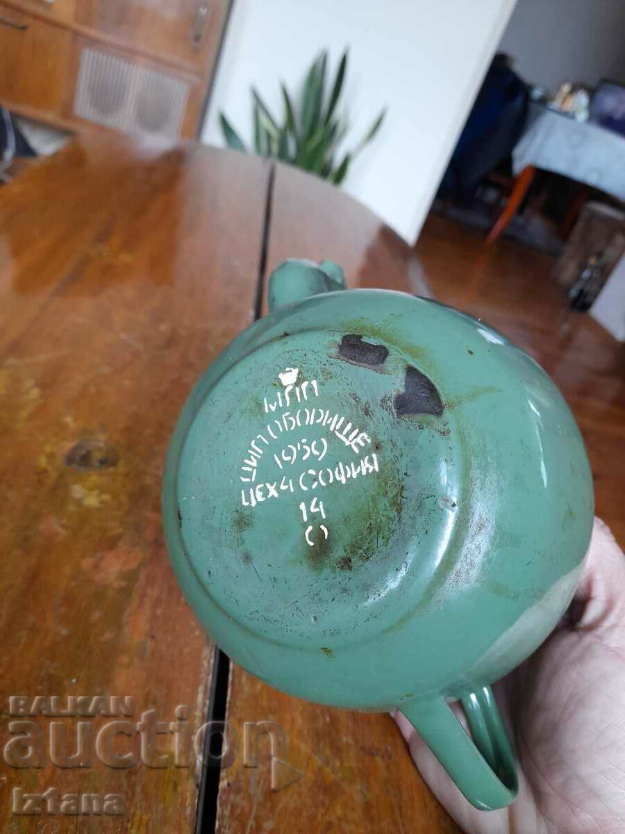 Old enamel teapot - 5