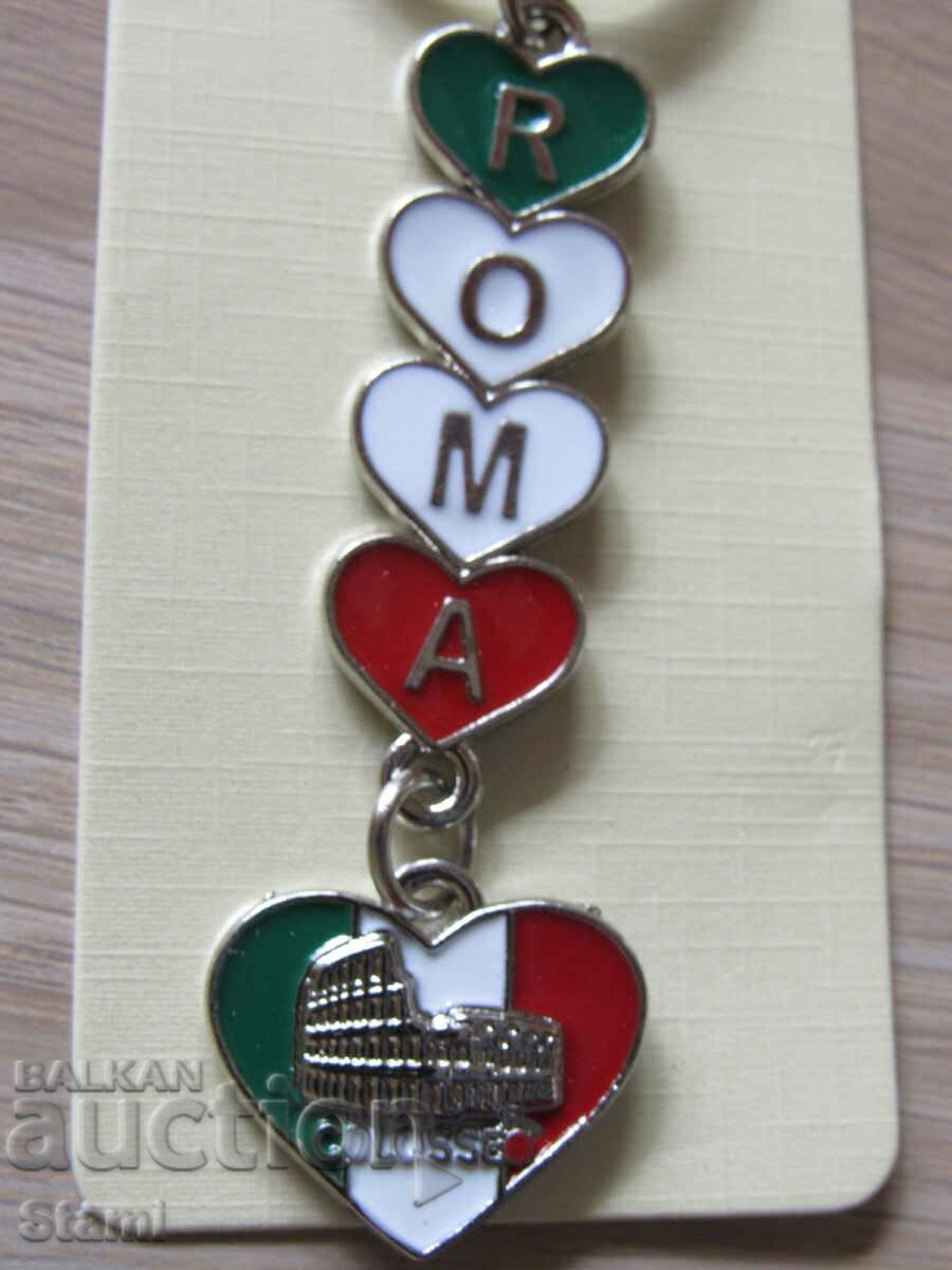 Μεταλλικό μπρελόκ από τη Ρώμη, Ιταλία με τιμή 10.90 BGN | € 5.57 Μεταλλικό μπρελόκ από τη Ρώμη, Ιταλία με τιμή 10.90 BGN | € 5.57