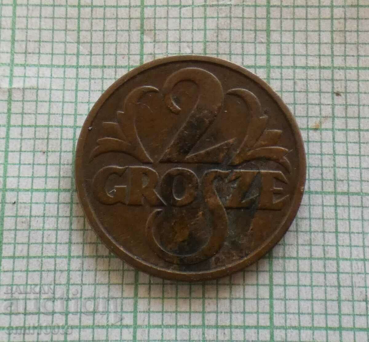 2 groszy 1930. Polonia