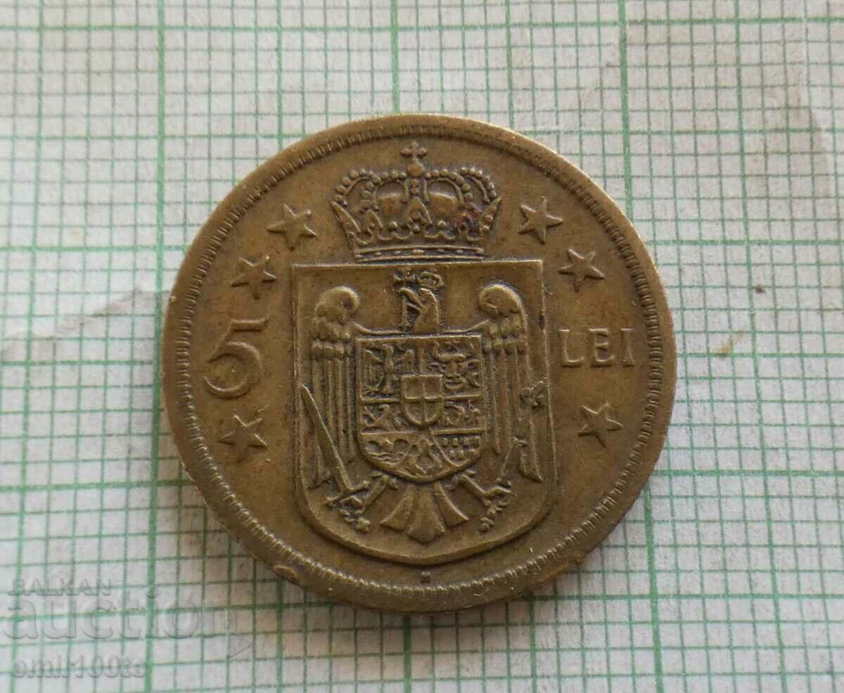 5 lei 1930 H Romania