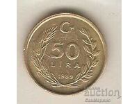 +Turkey 50 Lira 1989