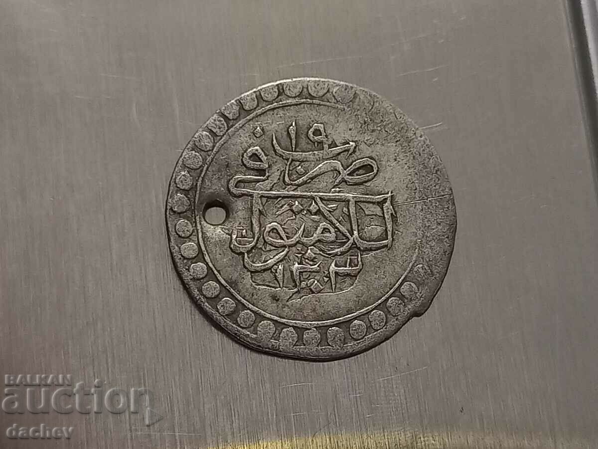 Голяма сребърна монета Османска Империя Голяма Турска пара