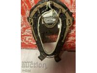 Old horse harness mirror rustic barbecue bar pub