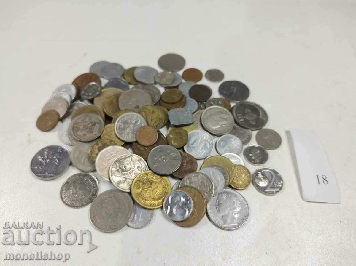 100 pcs of world coins