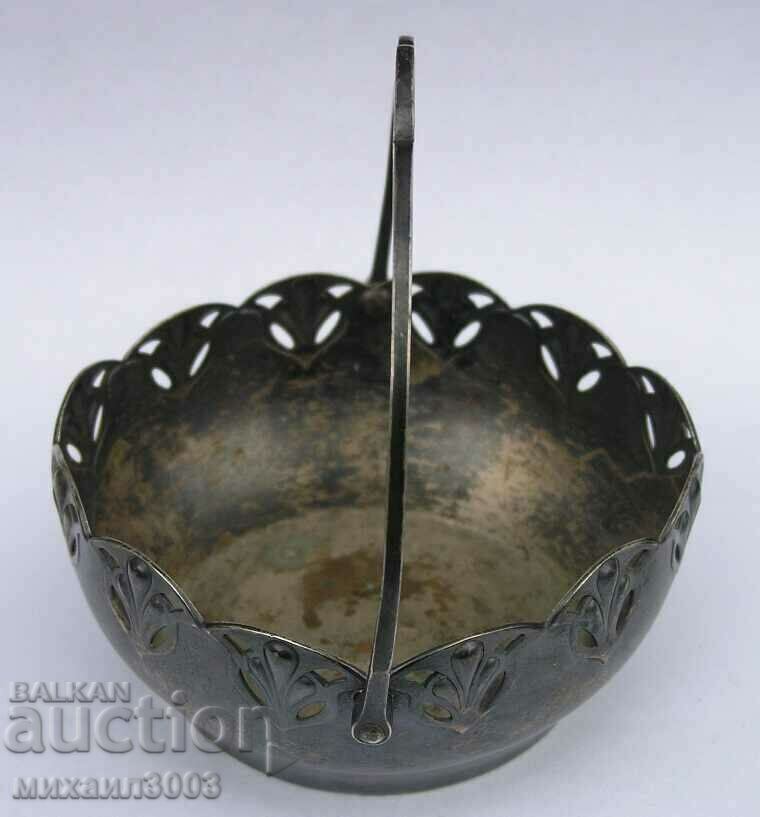 VMF / WMF Art Nouveau style silver plated candy box with price 49.00 BGN | € 25.05 VMF / WMF Art Nouveau style silver plated candy box with price 49.00 BGN | € 25.05