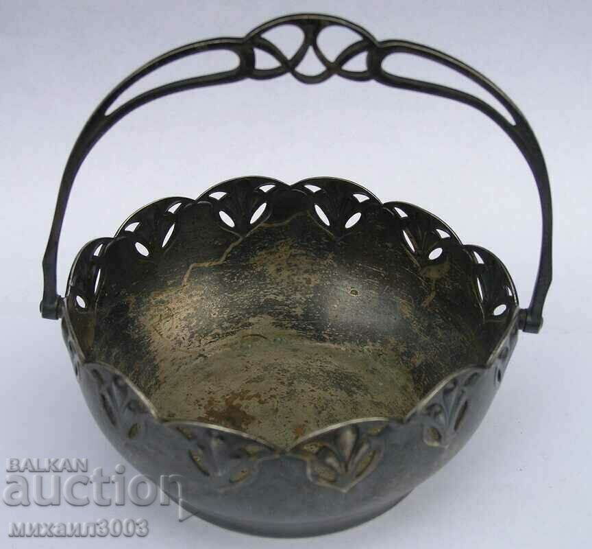 Auction VMF / WMF Art Nouveau style silver plated candy box Auction VMF / WMF Art Nouveau style silver plated candy box