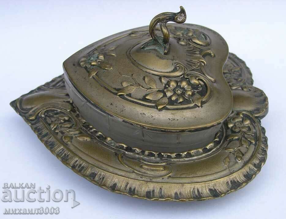 Art Nouveau style silver plated sugar bowl - 5 Art Nouveau style silver plated sugar bowl - 5