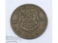 COPPER COIN ROMANIA 2 BANI 1879