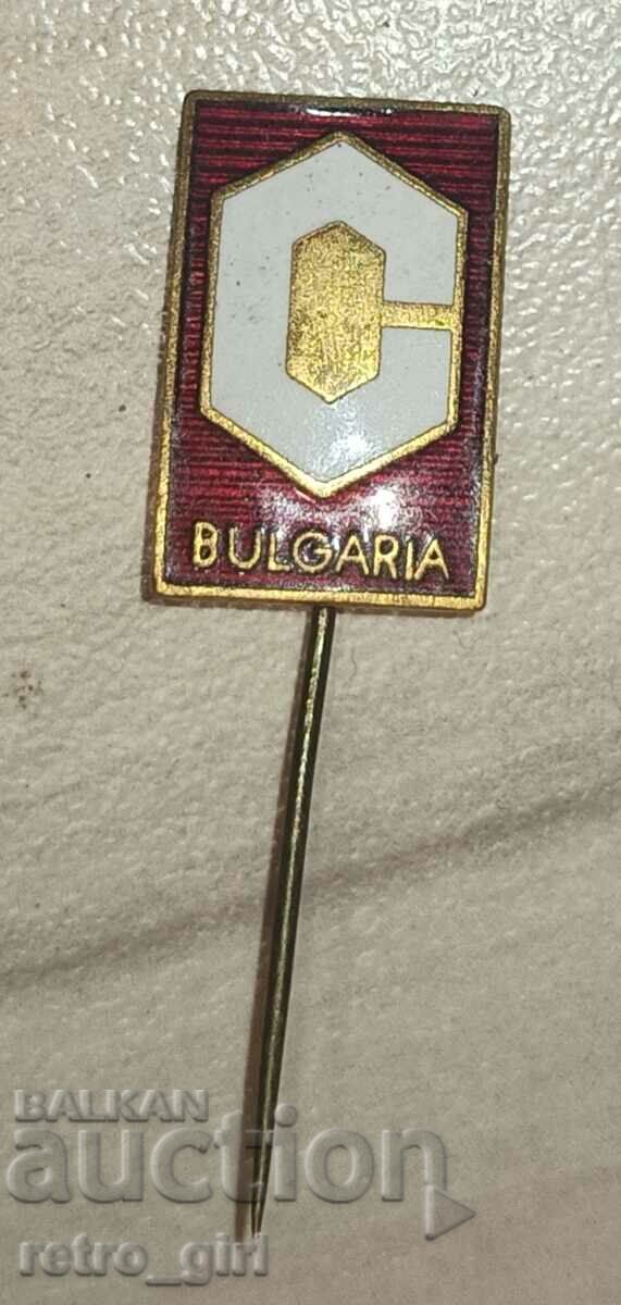 Old Bulgarian enamel badge.