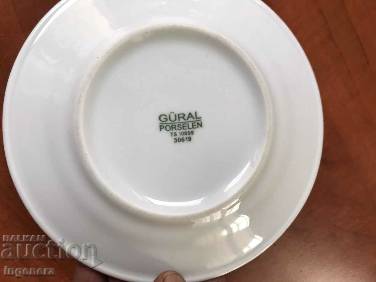 PORCELAIN PLATE with price 2.50 BGN | € 1.28