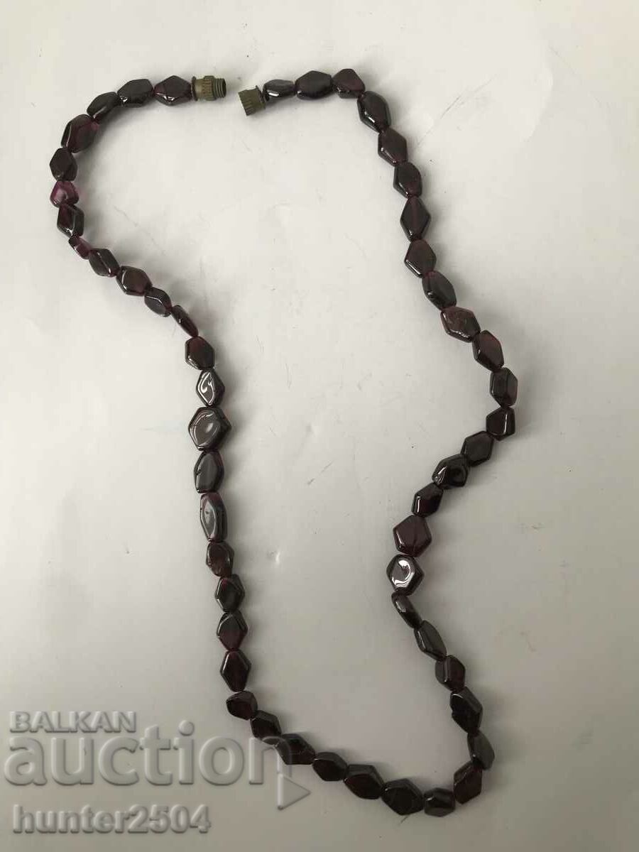 Necklace, necklace, necklace-garnet-41 cm